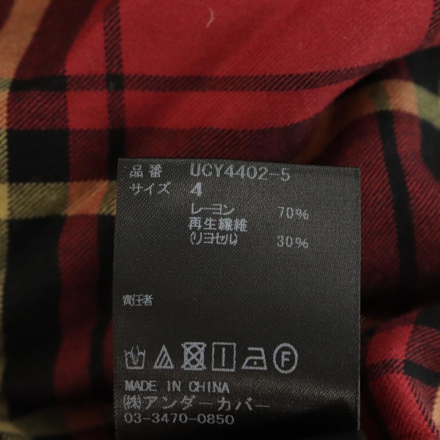 UNDERCOVER（アンダーカバー） 20SS タータンチェック柄レーヨン半袖