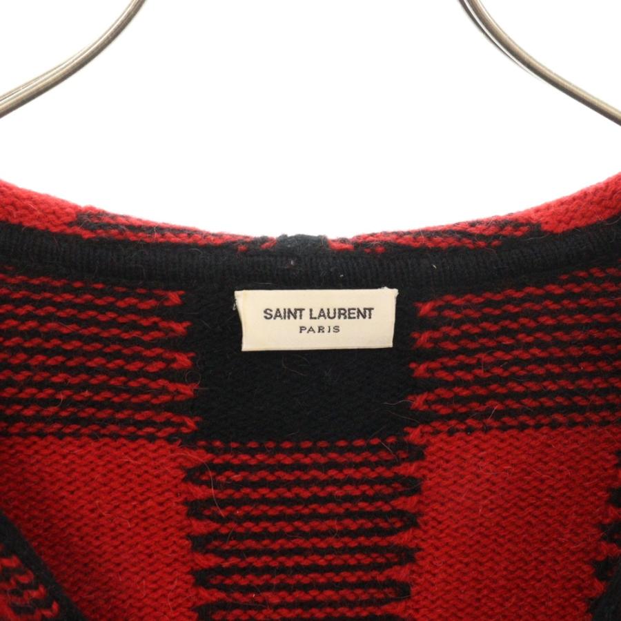SAINT LAURENT PARIS エルボーレザーパッチ ウールカーディガン SAINT LAURENT PARIS サンローランパリ Elbow Patch Hooded Cardigan