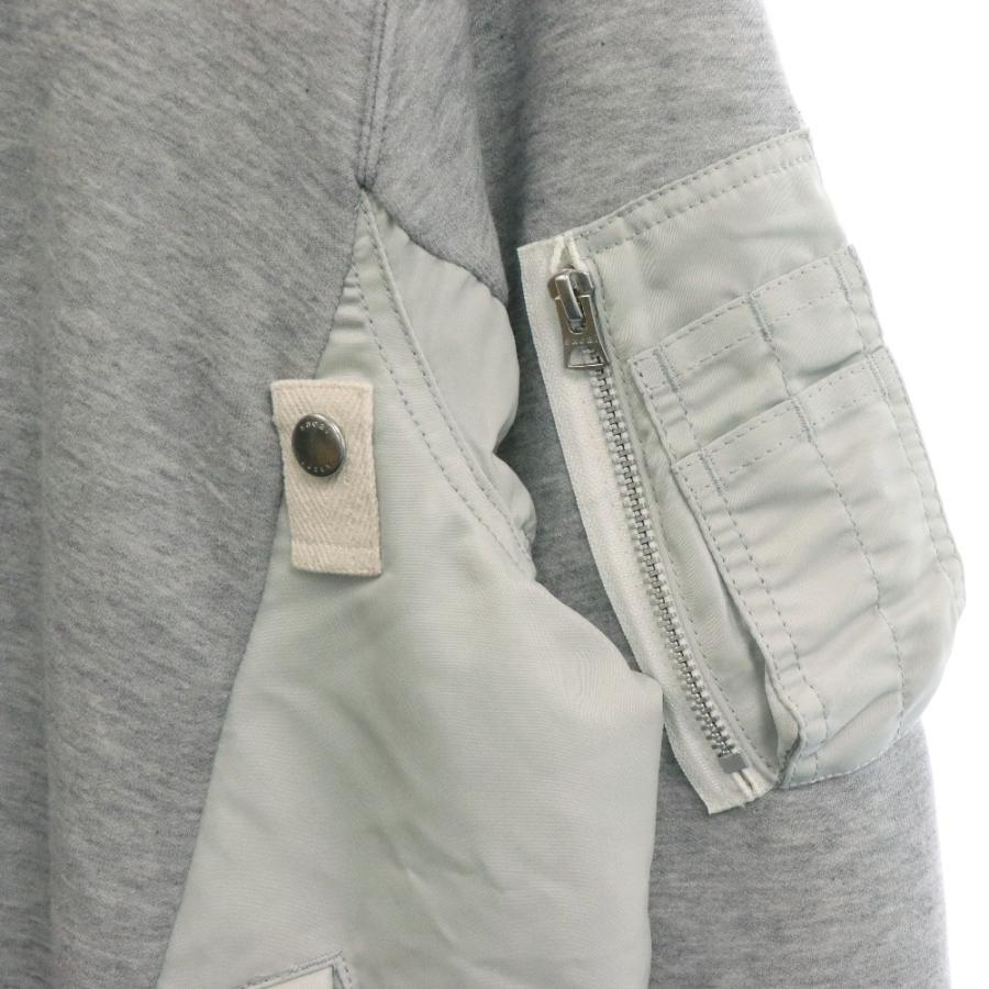 sacai Sacai サカイ Sponge Sweat x Nylon Twill Hoodie SCM-056