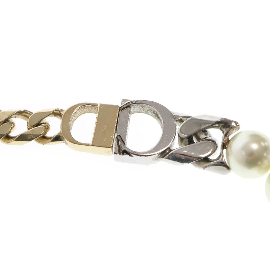 sacai✖️Dior チェーン パール ネックレス DIOR ディオール x Sacai Necklace Brass & Resin Pear CD ICONl