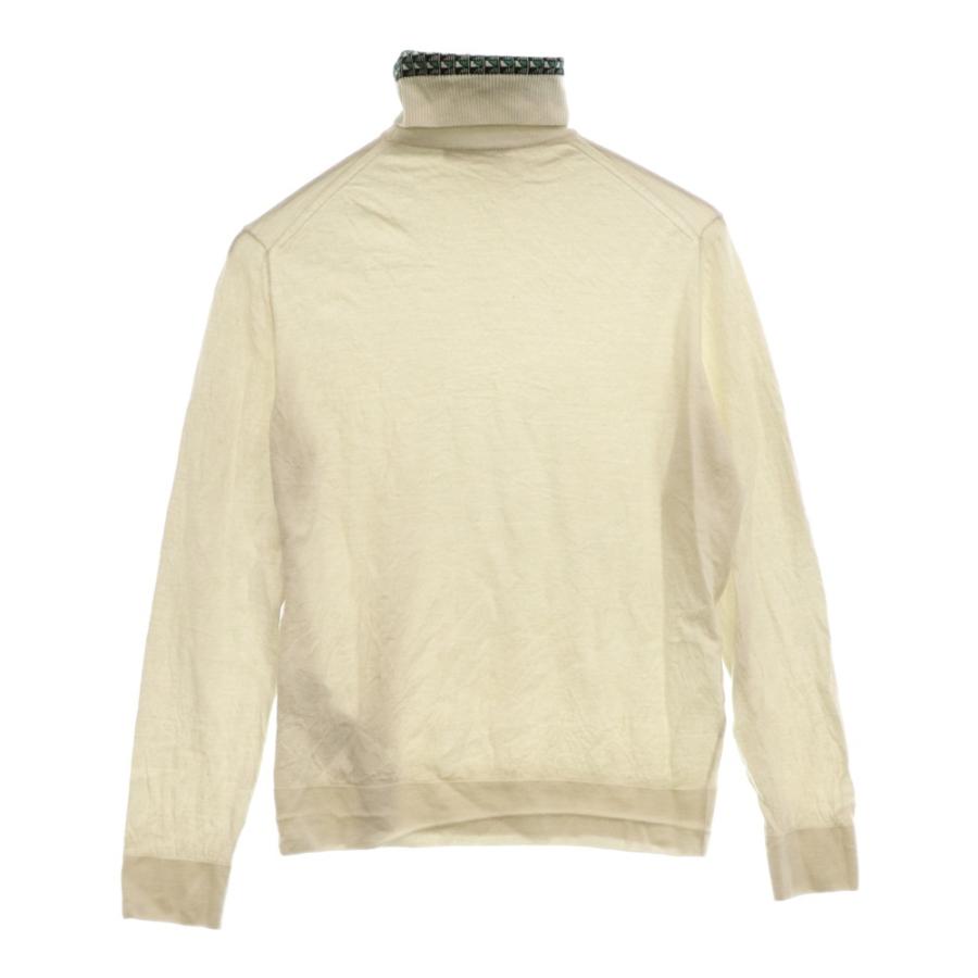 PRADA（プラダ） ジャガードロゴタートルネックニットセーター