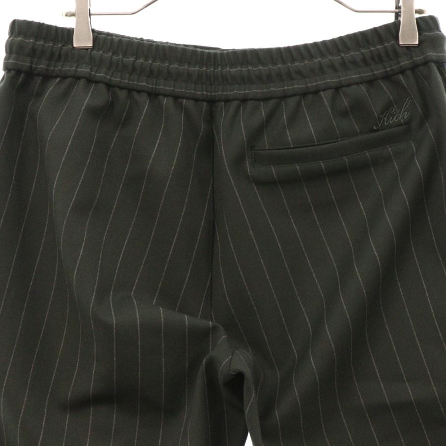 KITH（キス） 23AW ストライプデザイン トラックパンツ カーキ 23-030
