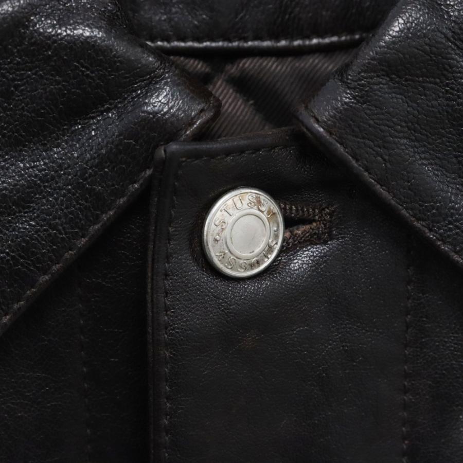STUSSY ステューシー 24AW TRUCKER JACKET LEATHER 115815 STUSSY ステューシー 24AW TRUCKER JACKET LEATHER 115815