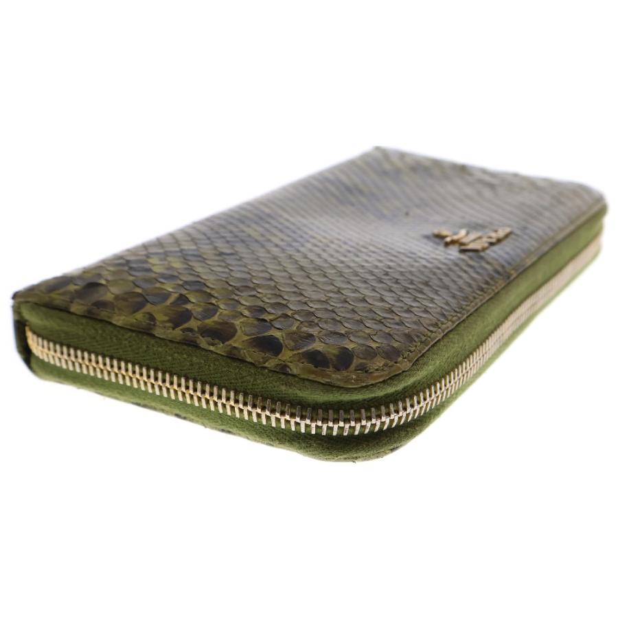 限定品‼️ PRADA プラダ　パイソン　蛇　エキゾチックレザー　長財布　財布 PRADA（プラダ） パイソン 蛇 ラウンドジップ ウォレット 長財布