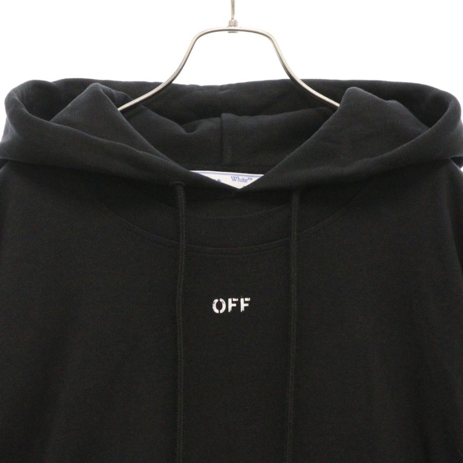 【最終値下】【極美品】Off-Whiteオフホワイトバックアロープリントパーカー オフホワイト パーカー メンズ 正規品 OFF-WHITE プルオーバーパーカー