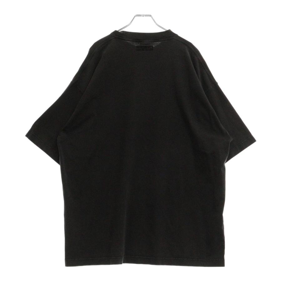 VETEMENTS ヴェトモン Black Printed T-Shirt Washed ロゴ VETEMENTS ヴェトモン Black Printed T-Shirt Washed ロゴ