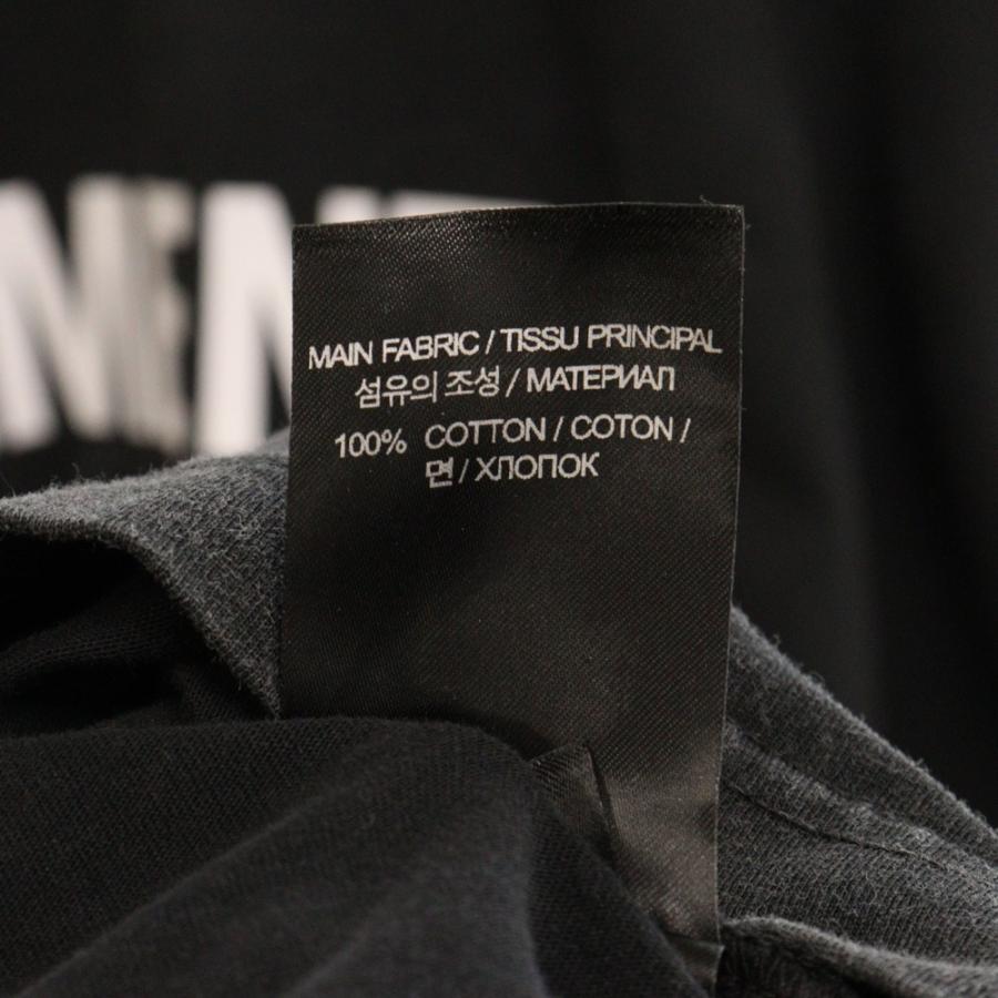 VETEMENTS ヴェトモン Black Printed T-Shirt Washed ロゴ VETEMENTS ヴェトモン Black Printed T-Shirt Washed ロゴ