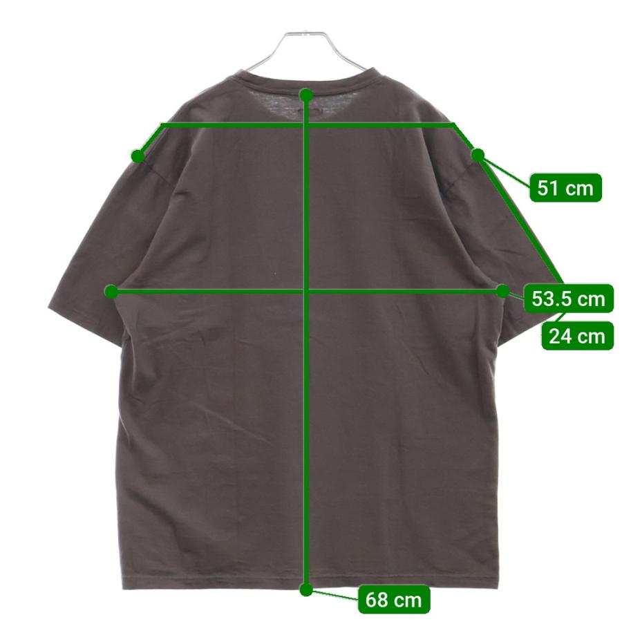 KAPITAL　キャピタル　半袖　Tシャツ　ポケT　2 チャコールグレー 厚手 KAPITAL（キャピタル） 25SS サンダーデザイン ユーズド加工 半袖t