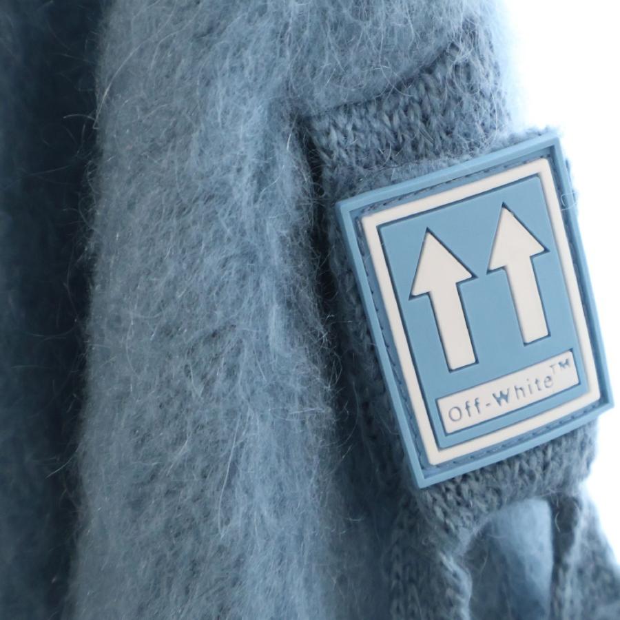 OFF-WHITE オフホワイト 18AW Mohair Knit ショルダーボタン クルー