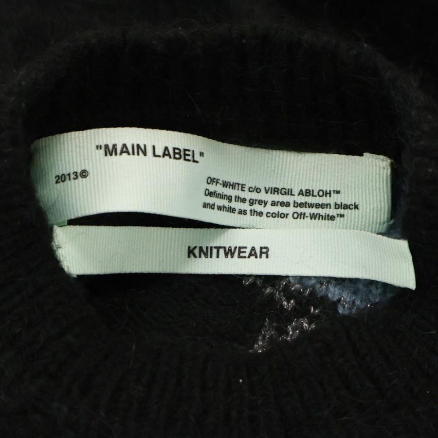 OFF-WHITE オフホワイト 18AW Mohair Knit ショルダーボタン クルー