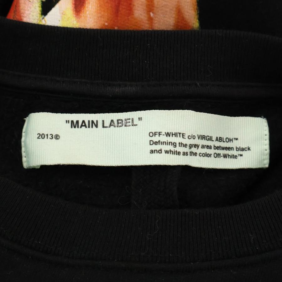 OFF-WHITE オフホワイト 18SS Diag Fire Crewneck フレイムロゴ クルー