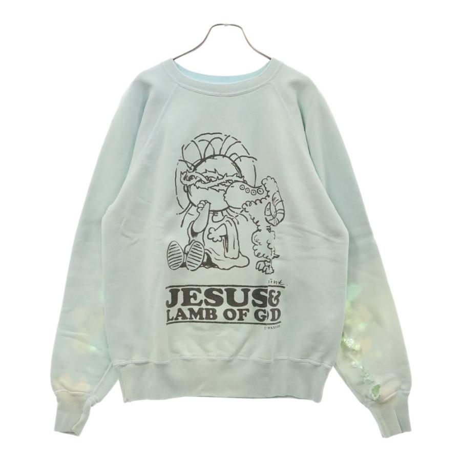 SAINT MICHAEL セントマイケル ダメージ加工スウェット トレーナー