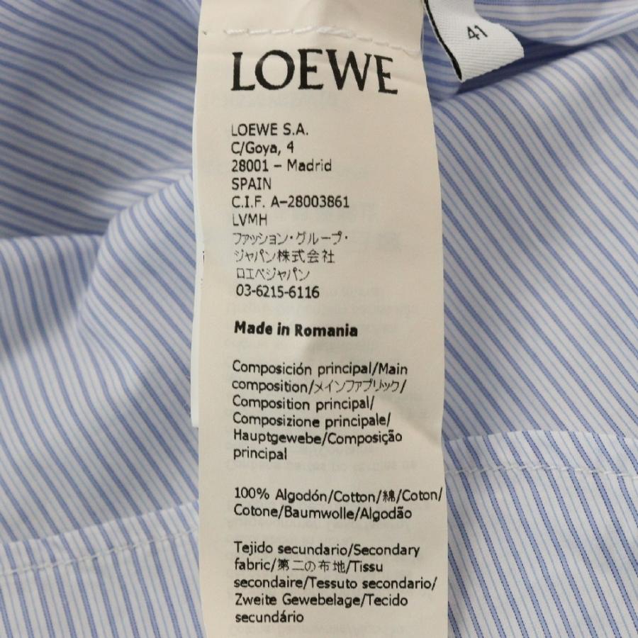 LOEWE（ロエベ） Anagram Logo Asymmetric Shirt アナグラム ロゴ刺繍