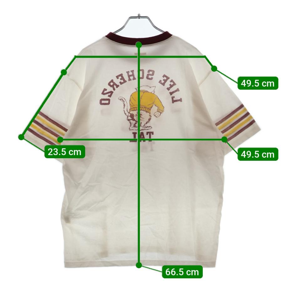 KAPITAL キャピタル 20/-天竺 リンガーT カレッジロゴプリント KAPITAL キャピタル 20/-天竺 リンガーT カレッジロゴプリント