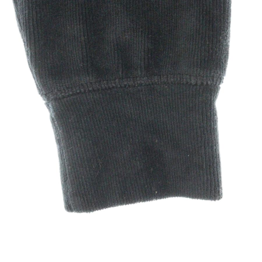 ALEXANDER WANG アレキサンダーワン Cropped Hoodie ベロアコーデュロイ プルオーバーパーカー フーディー ブラック レディース alexanderwang（アレキサンダー・ワン） Cropped Hoodie ベロア
