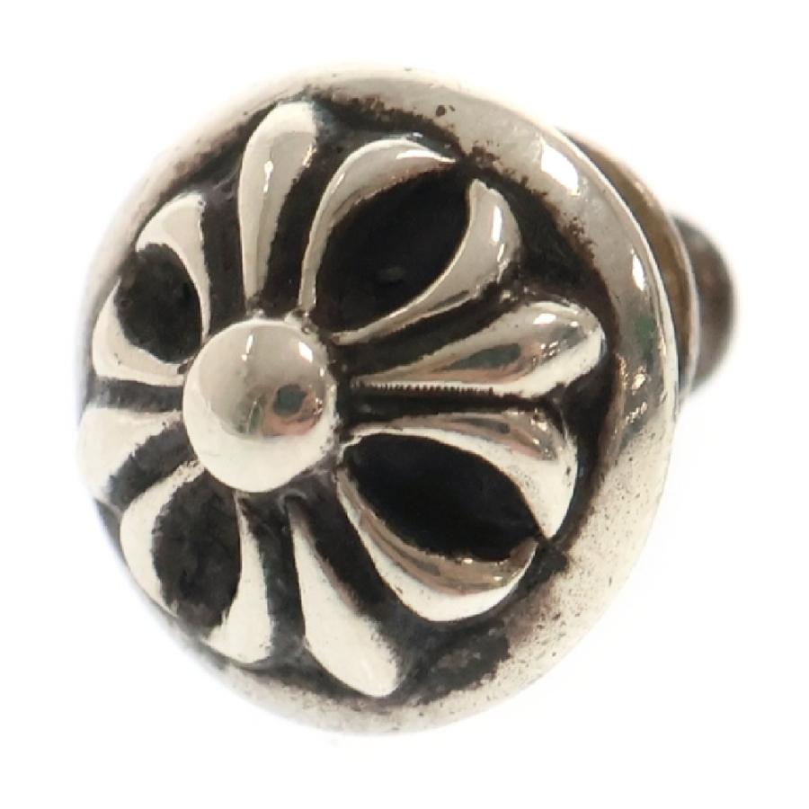 CHROME HEARTS クロムハーツ STUD CRSBLL クロスボールスタッドピアス  