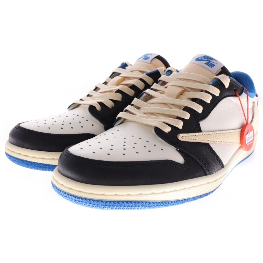 トラヴィススコット✕ナイキ エアジョーダン1ロー フラグメント 26cm NIKE（ナイキ） ×TRAVIS SCOTT ×FRAGMENT AIR JORDAN トラヴィス
