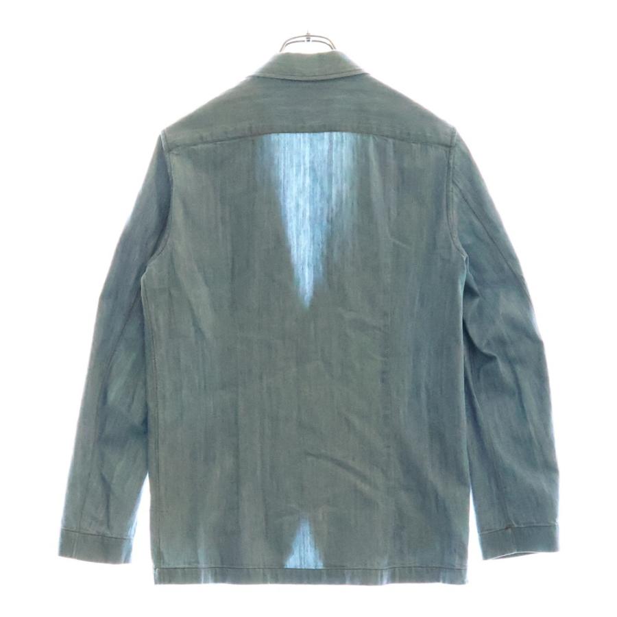 LARDINI（ラルディーニ） Flower Accent Single-Breasted Denim Jacket