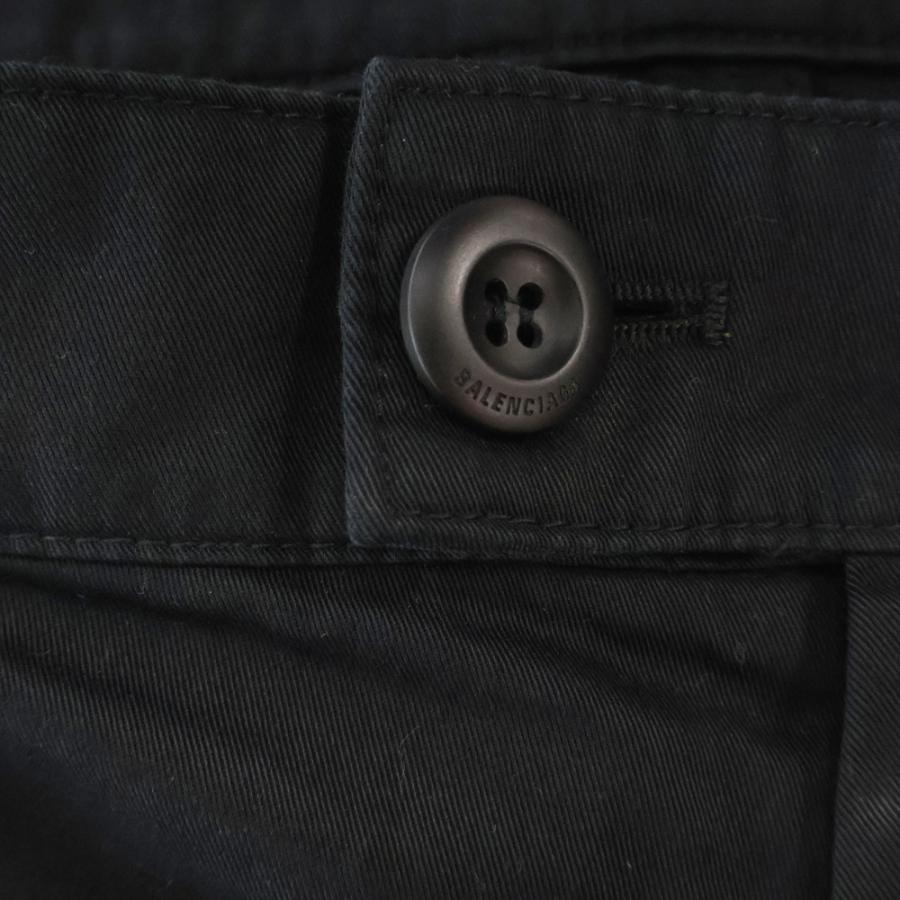 【25SS】BALENCIAGA ミニマル カーゴショーツ 黒 XS BALENCIAGA - BALENCIAGA バレンシアガ CARGO SHORTS 22SS カーゴ