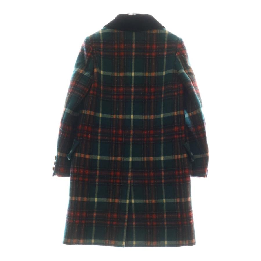 miumiu ミュウミュウ 17AW Wool Coat 金ボタン ウールチェックコート