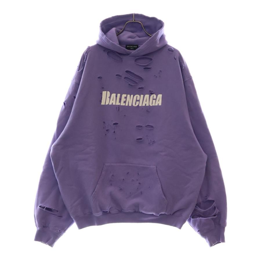 BALENCIAGA（バレンシアガ） 21SS キャップス デストロイド フーディ