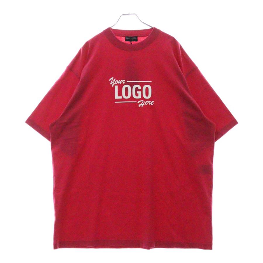 バレンシアガ tシャツ BALENCIAGA（バレンシアガ） 21SS Logo Here Flatground T-Shirt ロゴ