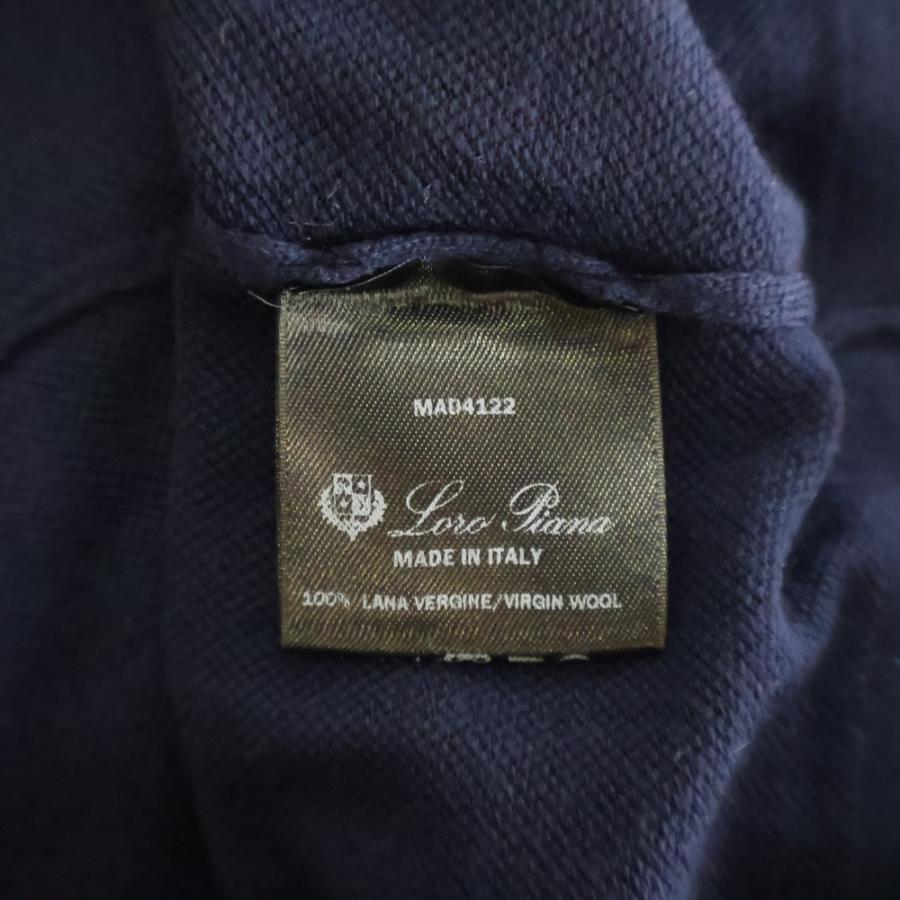 新品 定番 ロロピアーナ クルーネック カシミヤセーター ネイビー メンズ ニットウェア | Loro Piana