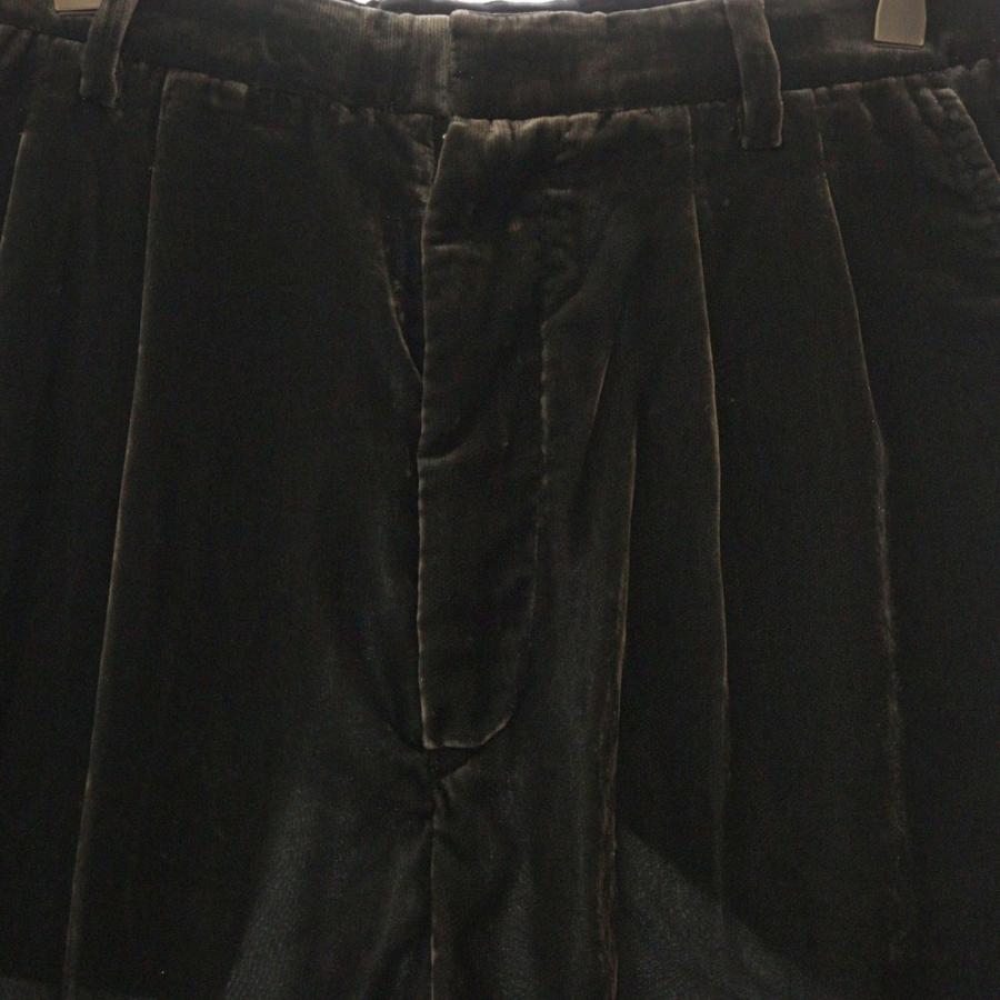 パンツ [24aw] MASU VELVET WIDE TROUSERS MASU(エムエーエスユー)のVELVET WIDE TROUSERS BLACKの通販｜PALETTE