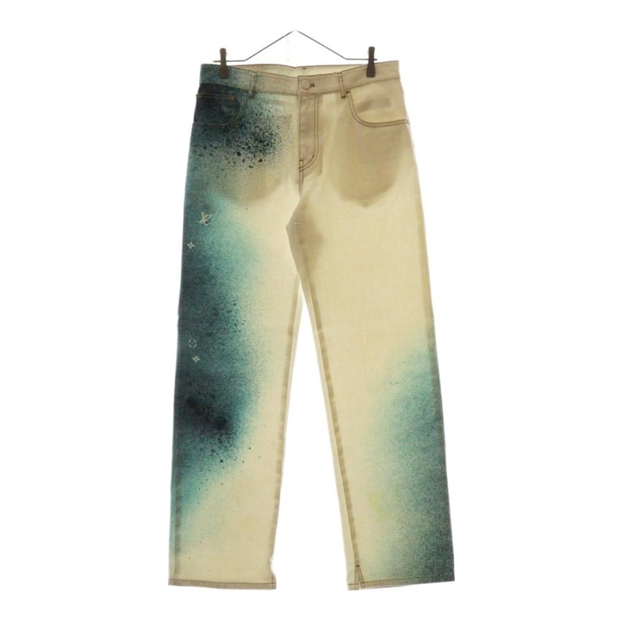 LOUIS VUITTON（ルイ・ヴィトン） 23SS Spray Print Denim Pants LV