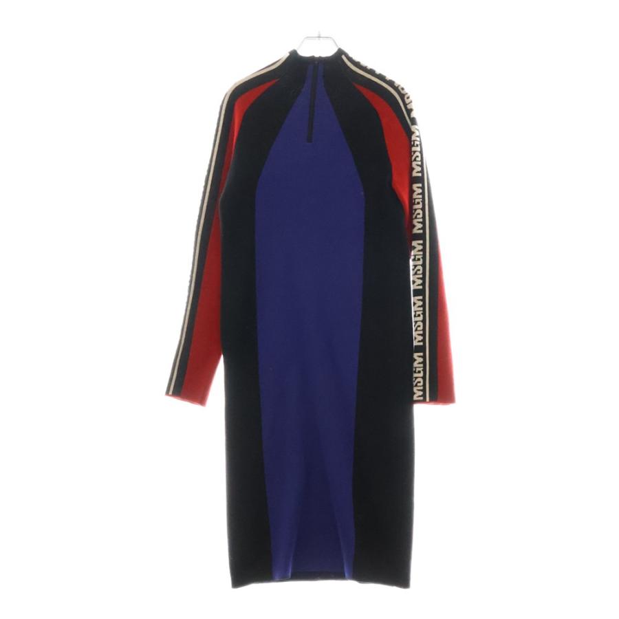 MSGM エムエスジイエム　ひざ丈ワンピース　最終SALE MSGM エムエスジーエム Half Zip ハイネックタイトワンピース