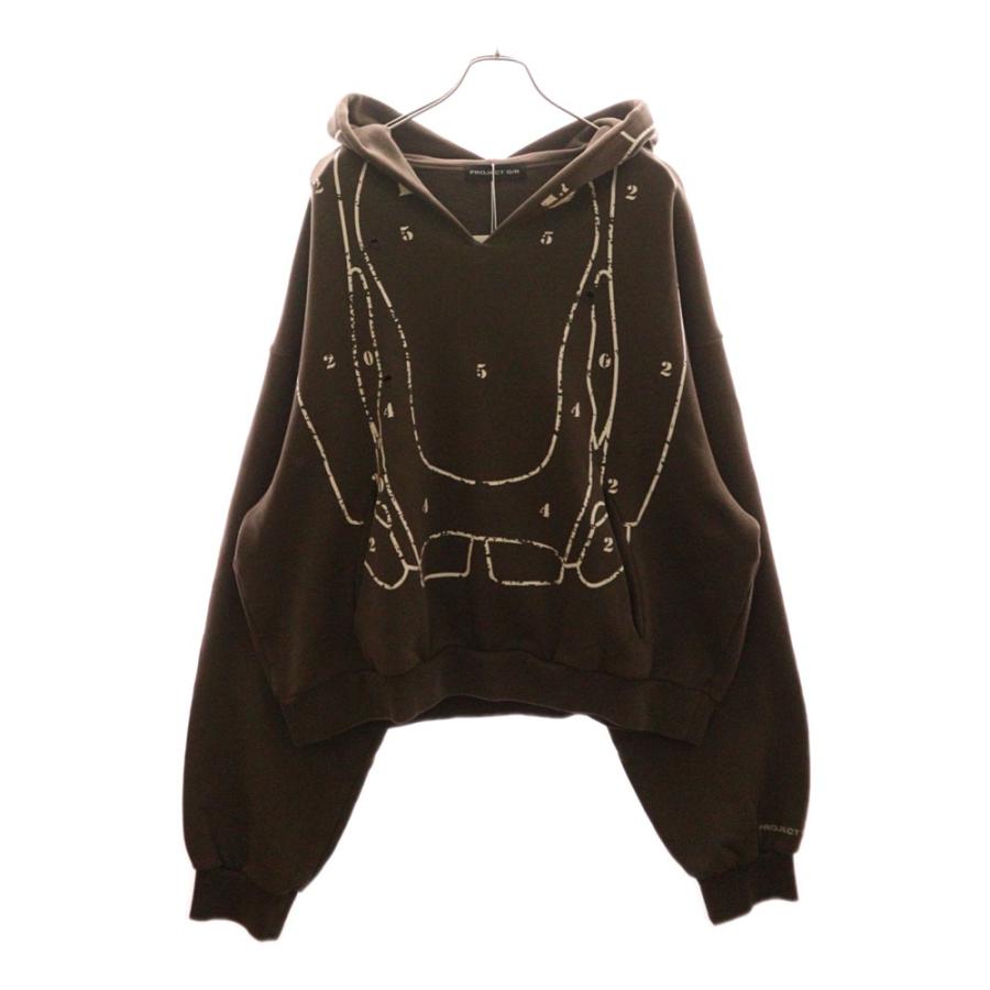 PROJECT G/R プロジェクトジーアール 24AW ZYGON HOODIE ダメージ加工 