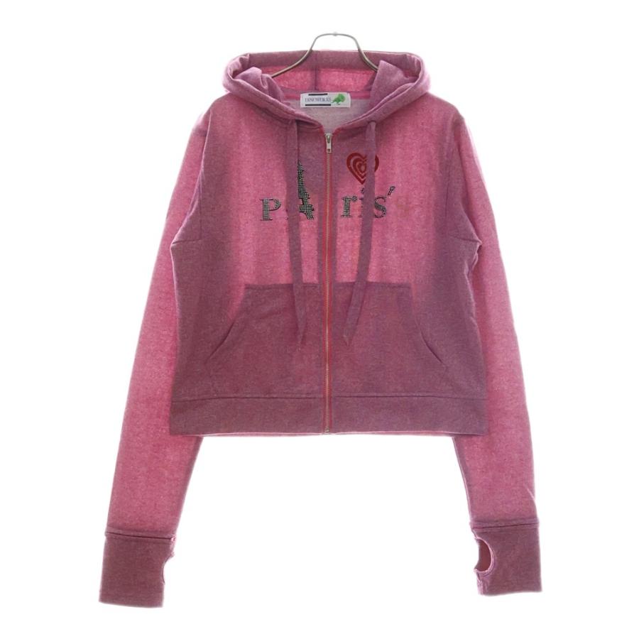 トップス dinoworks pink paris zip foodie koi