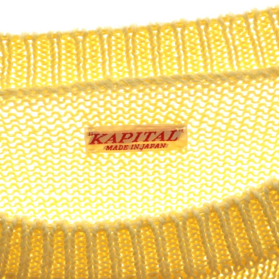 KAPITAL（キャピタル） 5G Cotton Knit Piano & Sun Face Crew Sweater