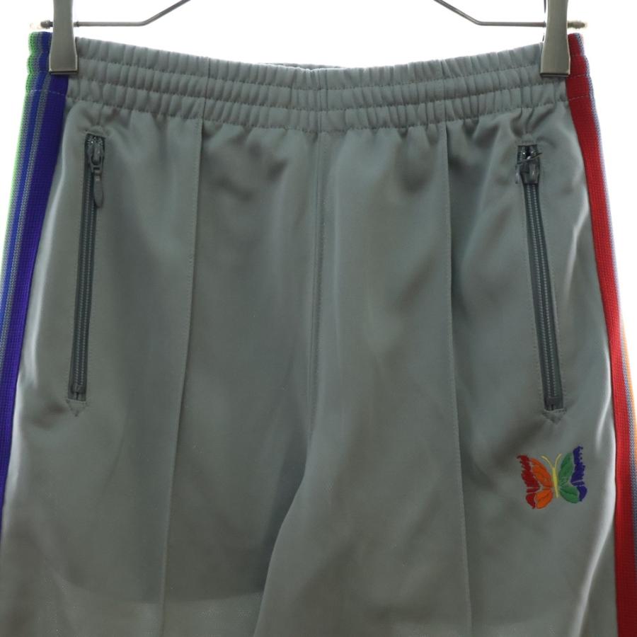 Needles（ニードルス） Track Pants ロゴ刺繍トラックパンツ グレー