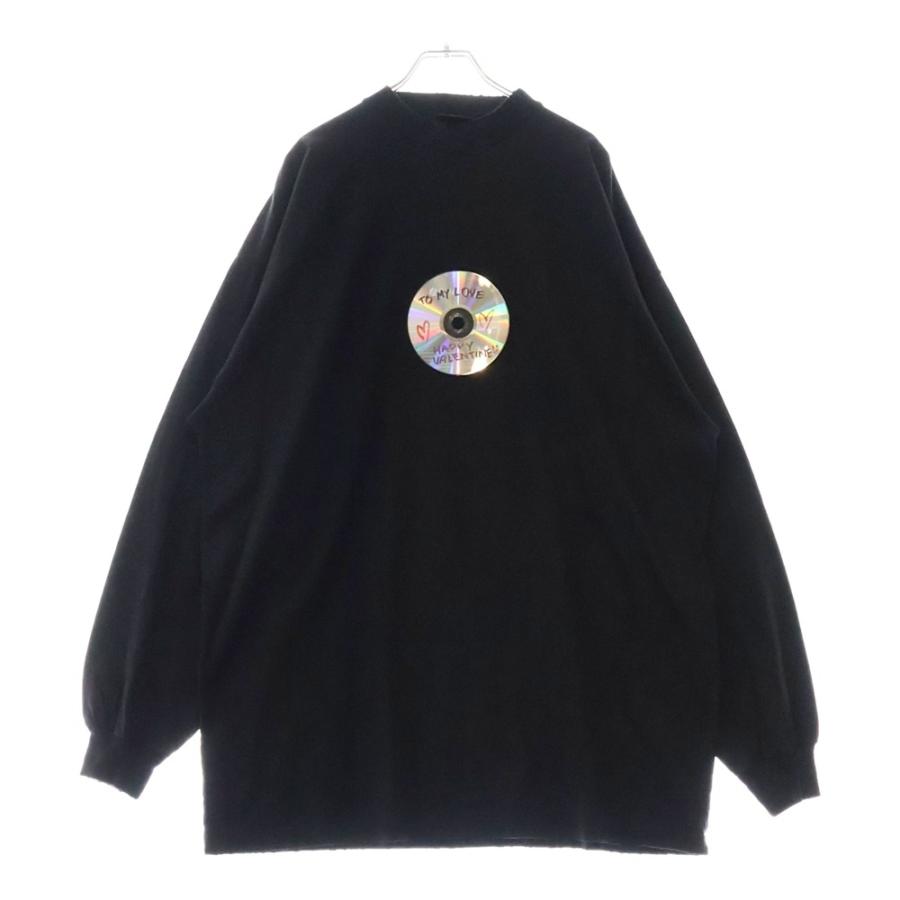 バレンシアガ サイズ:4  739027 TQVE4 St. Valentin CD To My Love L S T-shirt ダメージ加工長袖カットソー 中古 BS99 BALENCIAGA（バレンシアガ） 24SS St. Valentin CD To My Love L/S T