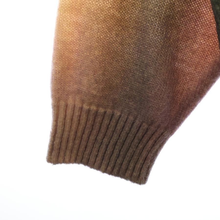 STUSSY ブラウン ニットセーター XL STUSSY(ステューシー) Vネック