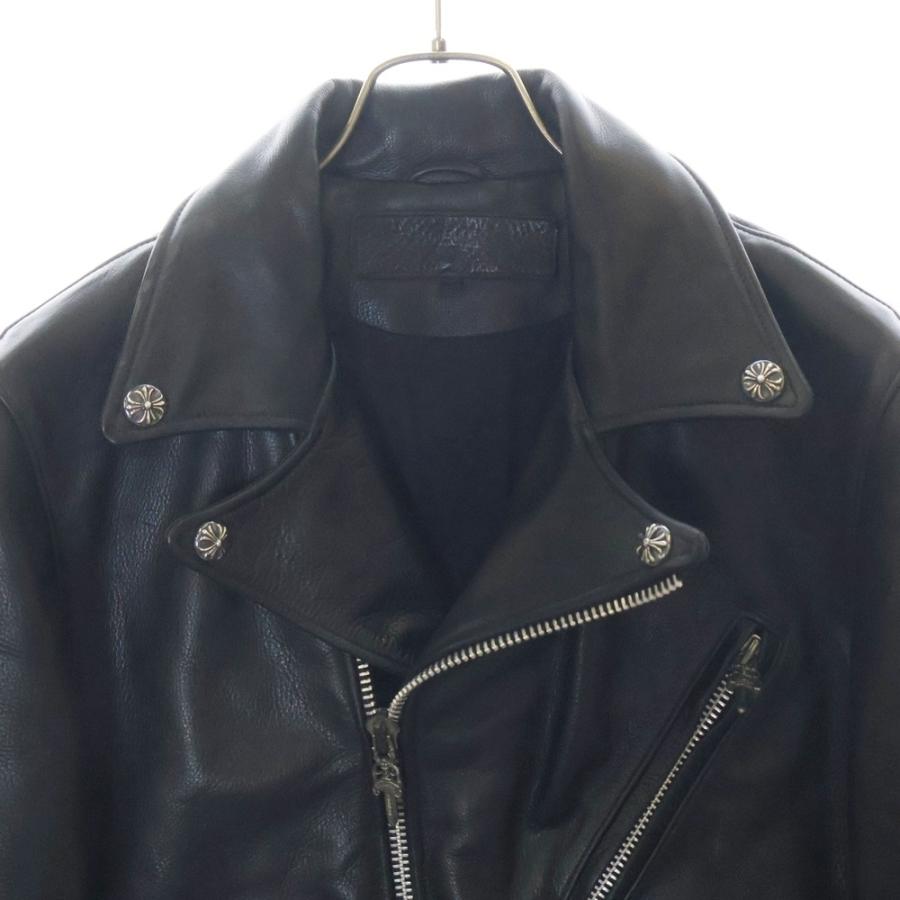 CHROME HEARTS（クロムハーツ） JJ DEAN ダガージップライダースレザー