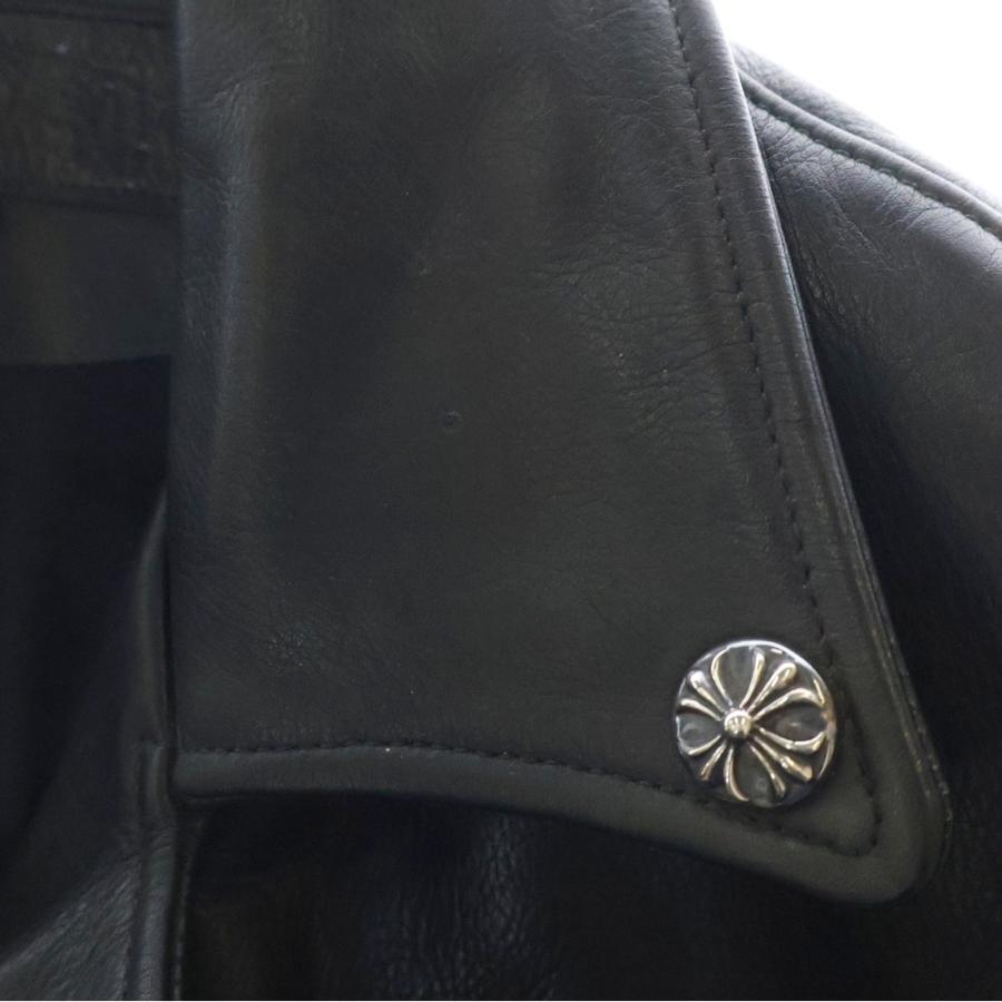 CHROME HEARTS（クロムハーツ） JJ DEAN ダガージップライダースレザー