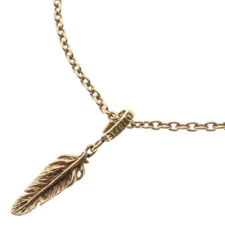 ROYAL ORDER ロイヤルオーダー 18K Feather3 フェザーネックレス 