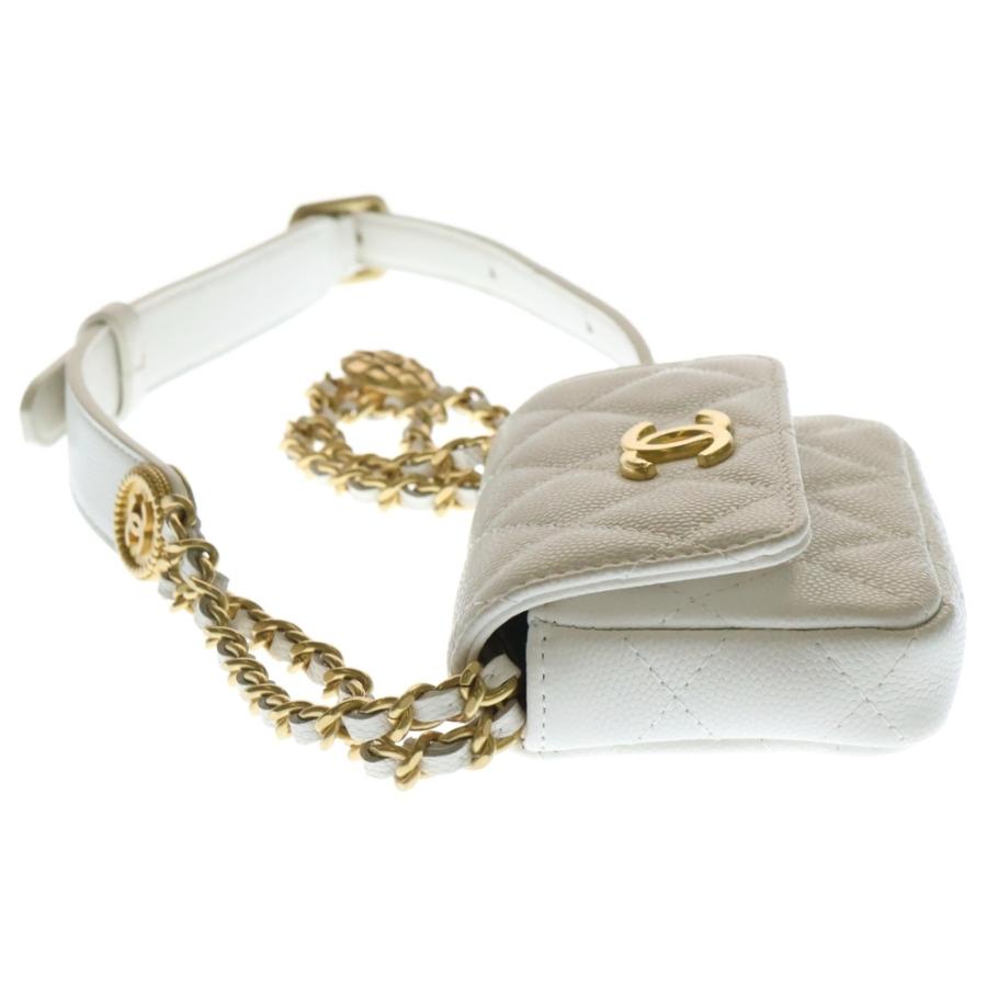 CHANEL（シャネル） ミニ マトラッセ ショルダーバッグ ホワイト