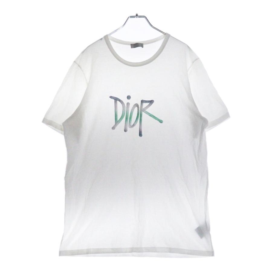 DIOR ディオール ×SHAWN STUSSY ×ショーンステューシー ロゴ刺繍 半袖T 