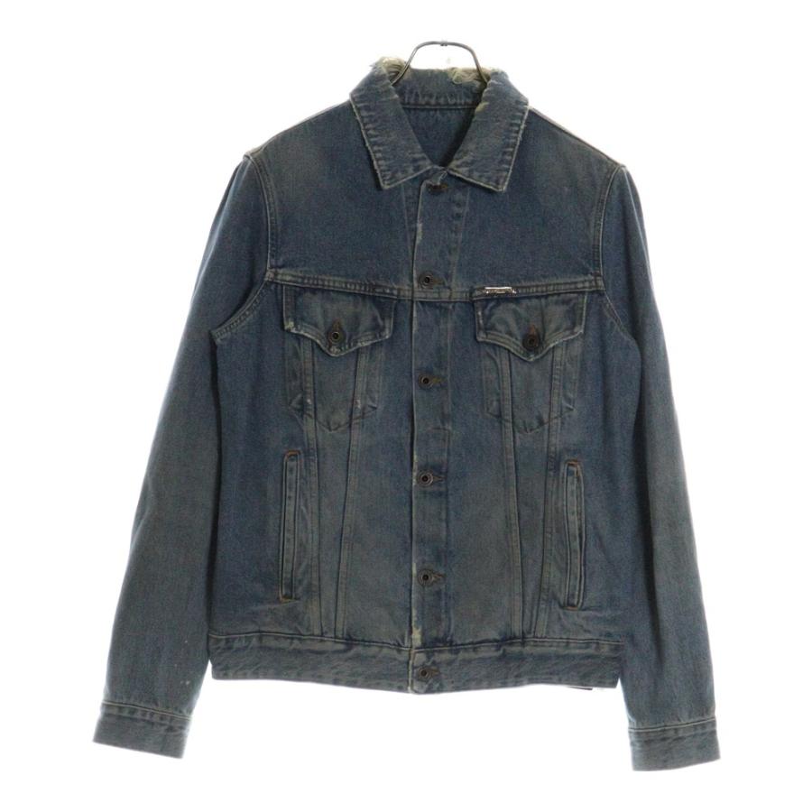 OFF-WHITE オフホワイト 18AW Denim Jacket ダメージ加工 デニム