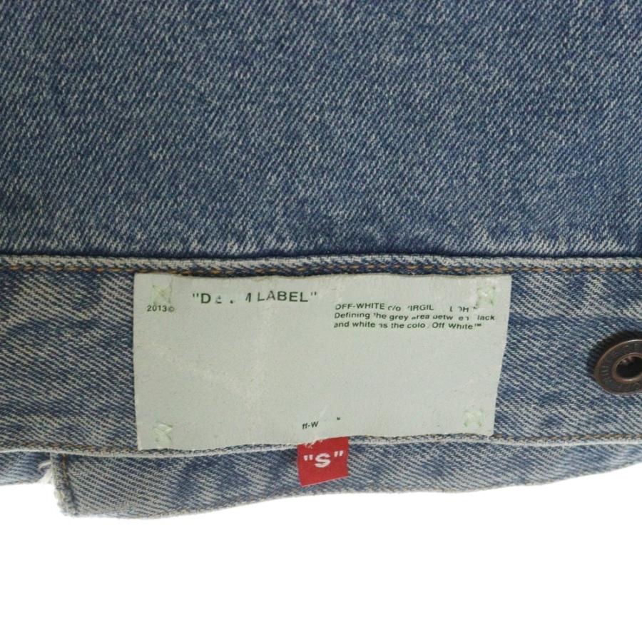 OFF-WHITE オフホワイト 18AW Denim Jacket ダメージ加工 デニム