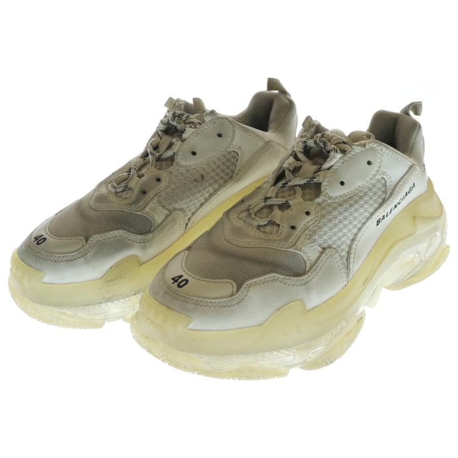 【人気】バレンシアガ Triple-S 厚底スニーカー　クリアソール　42　ロゴ BALENCIAGA トリプル S クリアソール スニーカー バレンシアガ