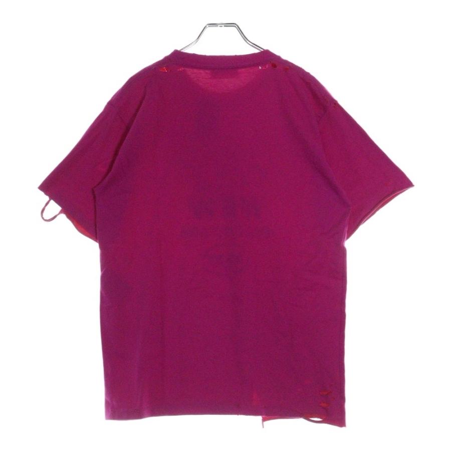 BALENCIAGA UNIFIT ダメージ加工ピンク Tシャツ