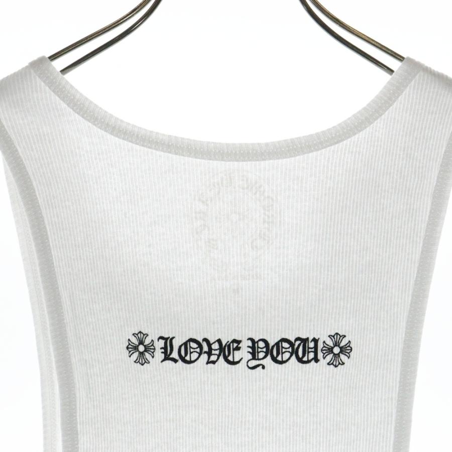 Chrome hearts LOVE YOU RIB TANK タンクトップ S Chrome Hearts Love You Rib Tank White/Black Men's - SS25 - US