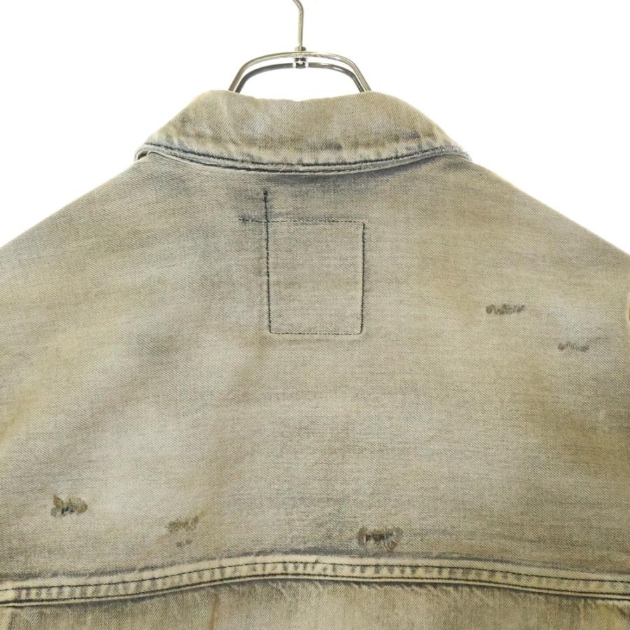 ANCELLM アンセルム 24SS CRASH DENIM JACKET TYPE-2 クラッシュ加工 