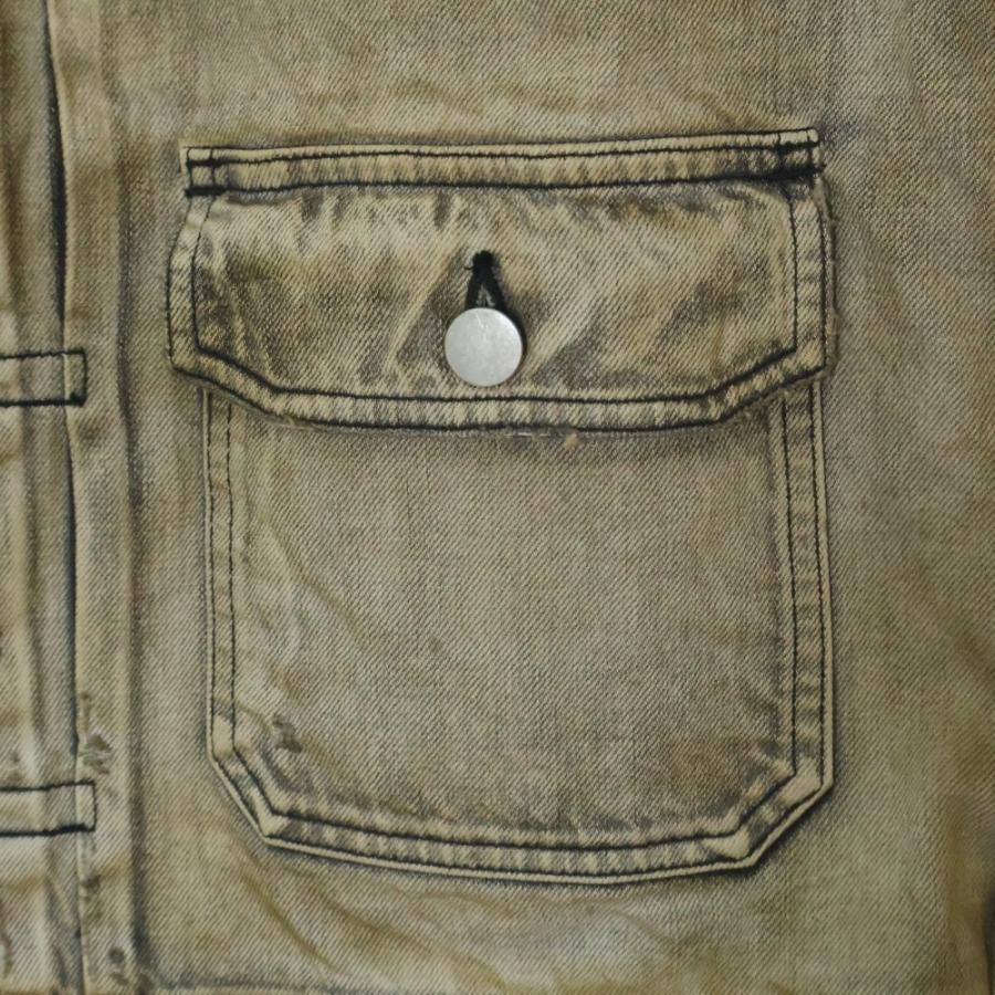 ANCELLM アンセルム 24SS CRASH DENIM JACKET TYPE-2 クラッシュ加工