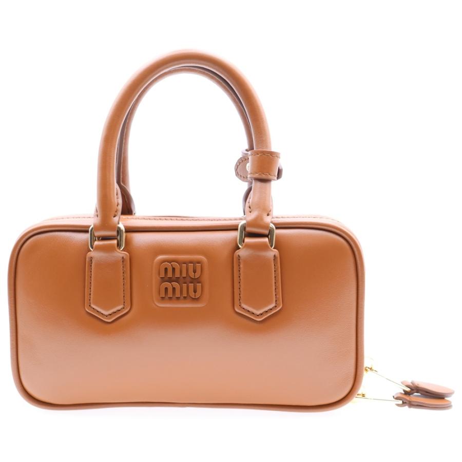 miumiu ミュウミュウ アルカディ レザーミニバッグ ハンドバッグ