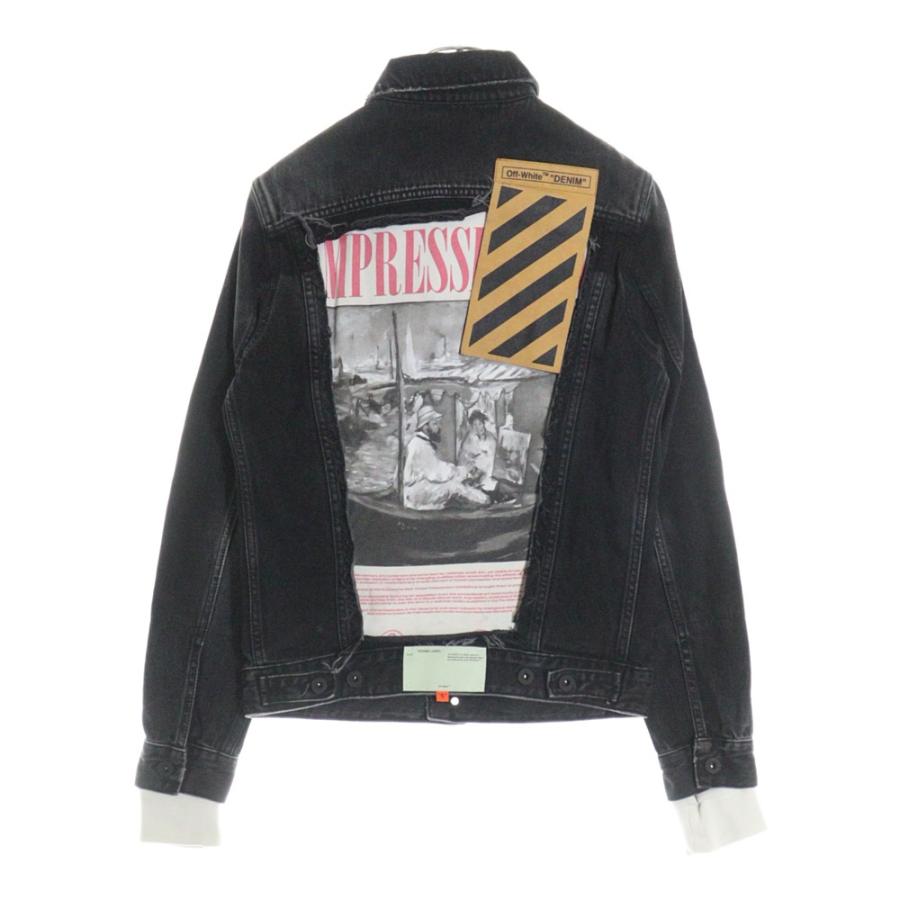 OFF-WHITE オフホワイト 19SS Impressionism Denim Jacket ウォッシュ